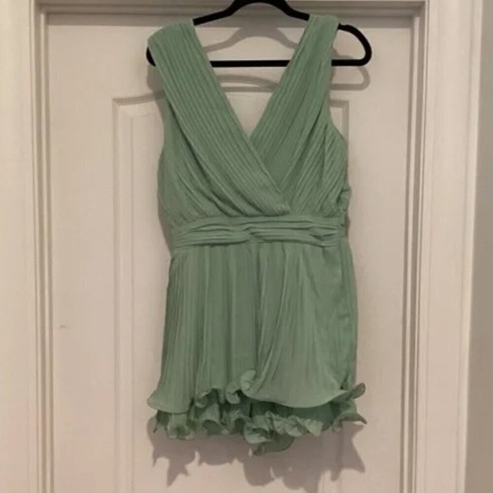 Sexy V-NECK ROMPER (Light Geen)